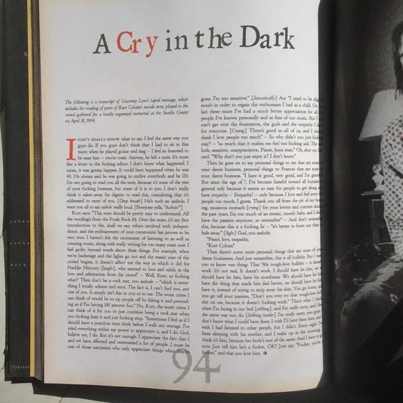 COBAIN | ROLLING STONE | 1994 FIRST EDITION | NEAR MINT CONDITION - Picture 4 of 9